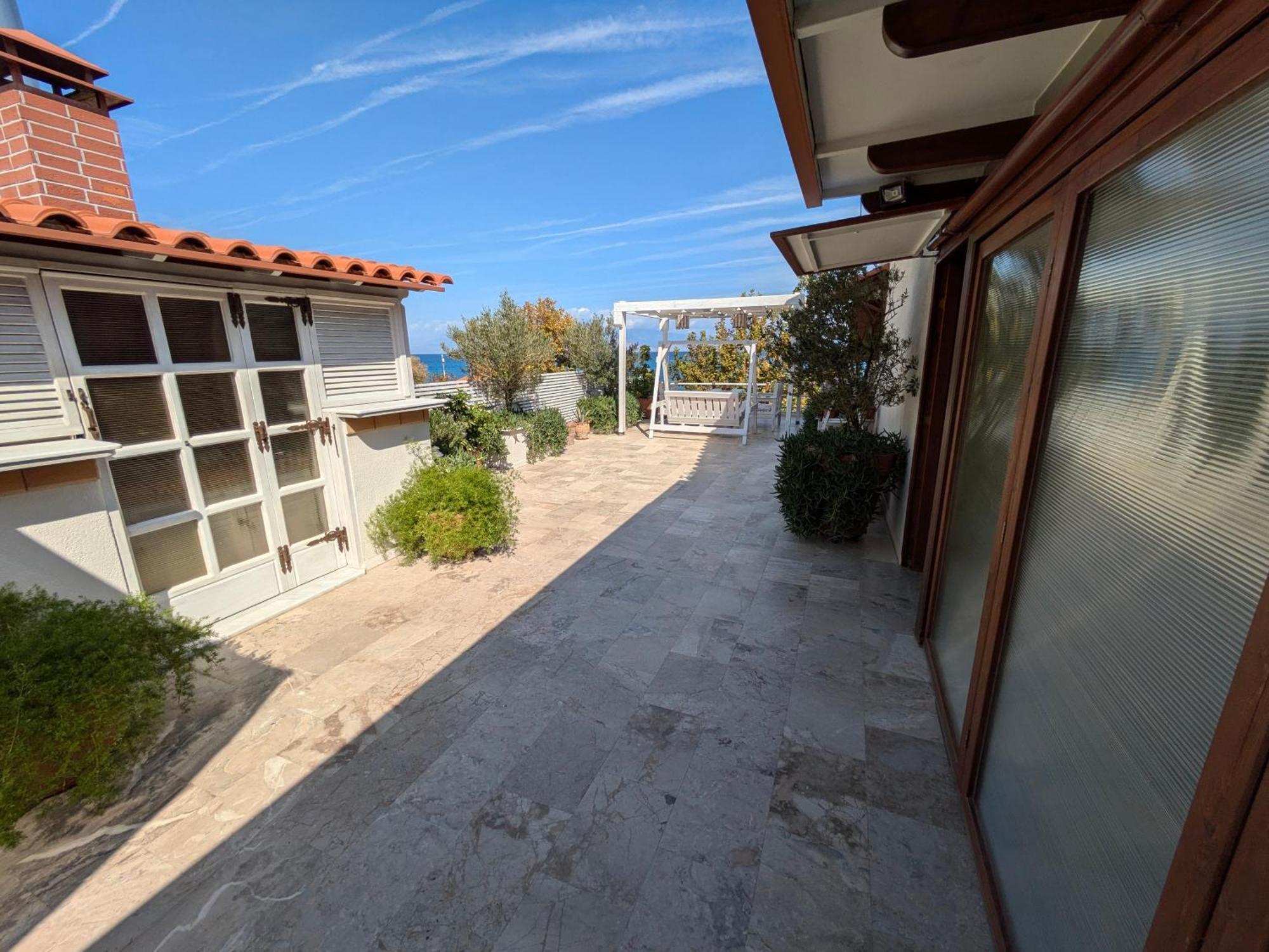 Sea View Roof Garden Apartman Kiáto Kültér fotó